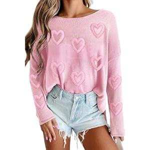 CURBODO Womens Fashion 2026 Champagne Please Graphic Long Sleeve Pullover Sweater Loose Crewneck Knitted Sweatshirt Tops (Small, Black)