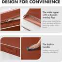 MIULEE Burnt Orange Outdoor Seat Cushion 24x24 Inch Waterproof & 3 Year Fade Resistant Deep Seat and Back Cushion for Patio Furniture Chair Sofa Couch with Handle and Adjustable Straps