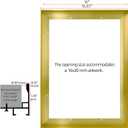 16x20 Canvas Floating Frame for 0.59"-0.87" Deep Paintings, Modern Light Gold Gallery Wall Decor Frame, Vertical & Horizontal Hanging, 1 Pack