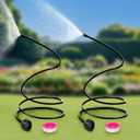 2 Pack Misters for Outside Patio, 60 Inch Flexible Hose Mister Cooling Stand Portable Water Misting for Cooling Outdoor, Mist System for Garden, Backyard, Bird Bath, Chicken Coop Water Mist Playing