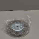 6in Wire Wheel Brush for Bench Grinder, Coarse Crimped Steel Wire 0.012" with 1/2" & 5/8" Arbor for Rust Removal - 1pack