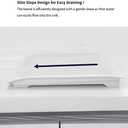 ANDRSAN Kitchen Utility Draining Board, Light Weight, Space Efficient, Water Drain (White)