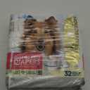 Paw Inspired 32ct Disposable Dog Diapers | Female Dog Diapers Ultra Protection | Diapers for Dogs in Heat, Excitable Urination, or Incontinence (Medium Plus)