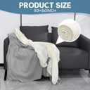 12PCS Fleece Throw Blankets Bulk 60 x 50 in Soft Blankets Fabric Warm Lightweight Wool Blanket Cozy Coverlet for Beds Sofas Home Wedding Season and Valentine's Day(Beige + Light Gray), 50"x60"