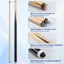LOTKEY Pool Cue Stick, 48" Pool Sticks Set of 4, Billiard Sticks with 13mm Leather Screw-On Tips for Beginners Youth Adults 14 15 19 20 21oz House Bar, 2-Piece Design