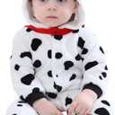 QIAONIUNIU Halloween Baby Green Dinosaur Costumes Toddler Outfit Infants Cosplay Romper (2-3T/Height 36"-39", Dalmatian)