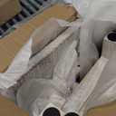 Farmhouse Narrow End Table Wooden Rustic White Side Tables with Storage Shelves Narrow Sofa Table for Small Spaces Living Room Bedroom Bathroom Dorm