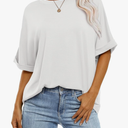 ANRABESS Womens Tops Oversized T Shirts Short Sleeve Crewneck Summer Casual Loose Basic Tee Shirt 2025 Trendy Fashion Clothes XL