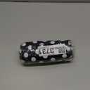 Ekouaer Womens One Piece Swimsuits Vintage Striped Skirt Bathing Suit Vintage Retro Push Up Swimwear (Large, Black Polka Dot2)