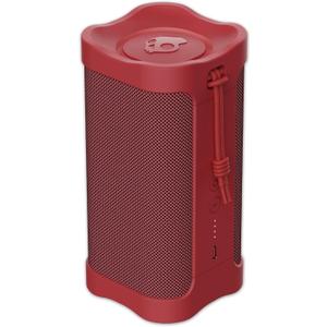 Skullcandy Wireless Bluetooth Speaker - IPX7 Waterproof Portable Terrain Speaker with Dual Custom Passive Radiators, 14 Hour Battery, Nylon Wrist Wrap, & True Wireless Stereo (Red)