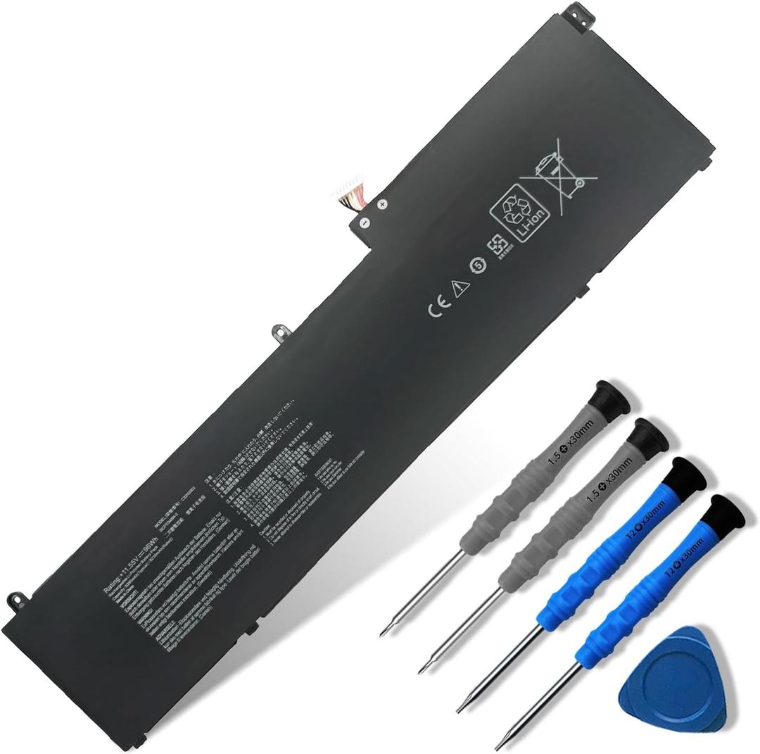 Dentsing 96Wh C32N2002 Laptop Battery Replacement for Asus ZenBook Pro 15 UX535 UX535LI OLED UM535 Flip 15 OLED Q538EI UX564 UX564EH UX564EI UX564P Series 0B200-03770000 0B200-03660200 11.55V 8380mAh