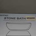 31.5"x19.7" Stone Bath Mat, Large Diatomite Bathmat for Bathroom