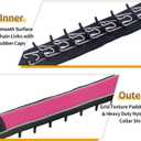 Martingale Collar for Dogs, Reflective No Pull Dog Collar for Large Medium Dogs, Adjustable Anti Pull Dog Collar for Training Walking, Heavy Duty Nylon Slip Collar with Buckle 2 Inch Wide L Hot Pink