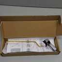 Hibbent Universal Metal Side Mount Toilet Handle Replacement Kit, Brass Toilet Flush Tank Lever with Stainless Steel Flapper Chains for Most Toilets, Chrome Finish