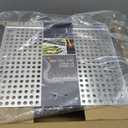 Outset 76632 Stainless Steel Grill Topper Grid, 11"x17" BBQ Tray | Stainless Steel Grill Topper | BBQ Veggie Grill Tray | Easy to Carry | Seafood Grill Tray With Holes | Infuses Flavor