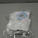 2 x AugRing Women's Striped Cotton Crew Socks Cozy Casual Athletic Quarter Socks for Running & Gym Size 5-11 (White)