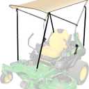 Lawn Mover Canopy For Cub Cadet, Zero Turn Mower Cover with Heavy-Duty Waterproof Fabric UV Protection Universal Fit for Lawn Mowers Brand John Deere Bad Boy Toro Gravely, Bimini Top Straps Attachment