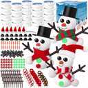 AWHETIE 20 Pack Stocking Stuffers for Kids,Christmas Crafts for Kids Bulk,Build a Snowman Crafts Kit Modeling Clay,Christmas Stocking Stuffers Gifts Activities for Boys Girls