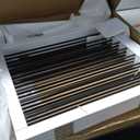 Freestanding Pet Gate for Dogs, Foldable Wooden Dog Gate for House, Indoor Dog Gate for Stair, Doorway, Gates for Dogs Indoor, 80 Inch Wide, 4 Panels 24",White