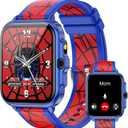 Smart Watch for Kids,1.85" Fitness Tracker,AI,Games,Sports,Sleep Monitor,Camera,Videos,Alarm Play Music Flashlight Pedometer Stopwatch Pedometer IP68 Waterproof Gift for Boys and Girls (Blue)