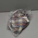 Izod Men's Big and Tall Stratton Flannel Long Sleeve Stretch Button Down Shirt (3X-Large Big, Ginger Bread Blue Plaid)