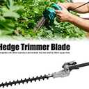 Hedge Trimmer Attachment, Trimmer Blade Attachment Replacement Parts for Brush Cutters Garden String Trimmers Compatible with 26mm Diameter Shaft