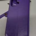 XcaseBar Compatible with iPhone 17 6.3" Wallet case with Zipper Credit Card HolderRFID Blocking,Flip Folio Book PU Leather Phone case Shockproof Cover Women Men for Apple 17 Case Purple