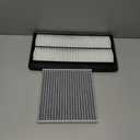 Engine+Cabin Air Filters Fit for 2022-2025 2026 Acura MDX 3.5L, 2023-2025 2026 Honda Pilot 3.5L Air Filter With Activated Carbon Replacement CF11182 17220-61A-A00