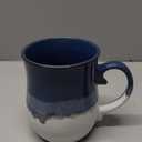 Bosmarlin Extra Large Ceramic Coffee Mug, 26 Oz, Dishwasher and Microwave Safe, Big Oversized Tea Cup, Reactive Glaze (Deep Blue)