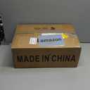 Lanhall 3-Light Farmhouse Bathroom Light Fixtures Vintage Vanity Lights Over Mirror Black and Wood Painted Metal Vanity Light with Glass Shades E26 Socket