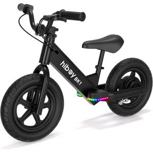 Hiboy Electric Balance Bike for Kids, 12-Inch Tires, 5.6/9 mph, Adjustable Seat, Up to 4.9 Miles, Electric Bike for Kids Ages 35