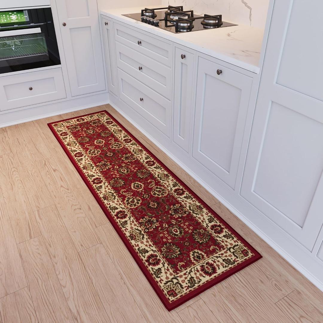 Ottomanson Oriental 2x6 Hallway Runner Rug – Non-Slip Kitchen Rugs, 1'10" x 6'