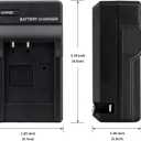 2 x Norifon NP-BG1 Wall Charger for Sony Cyber-Shot DSC-H50 DSC-H55 DSC-H70 DSC-H90 DSC-HX30V DSC-HX5V DSC-HX7V DSC-HX9V DSC-W150 DSC-W290 DSC-W230 DSC-W220 DSC-W200 DSC-W300 and More with Foldable Plug