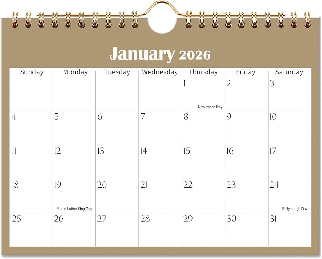 Mini Calendar 2026, 2026-2027 Mini Wall Calendar Run from January 2026 to June 2027, 6.4'' x 8.5'', Small Calendar for Desk, Kitchen, RVs, Bulletin Board or Fridge