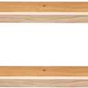 AZSKY Floating Shelves Wall Mounted Set of 2 Natural Wood Picture Shelves Wall Shelves for Bedroom Bathroom Living Room Kitchen Laundry Room Storage & Decoration 24 Inch