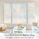 rabbitgoo Window Privacy Film Stained Glass Window Film, Mosaic Rainbow Decorative Glass Cling, Removable Static Cling Tint UV Blocking, Non-Adhesive Privacy Covering for Home, 23.6 x 78.5 inches
