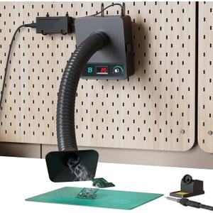 BAOSHISHAN Solder Fume Extractor, [New Upgrade] Fume Extractor Wall Mount with Portable Handle, Adjustable Speed Powerful Suction 3 Stage Filter For Welding Soldering Phone Repair