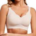 Anti Sagging Full Coverage Bras for Women，No Underwire Bras for Women Wireless Push-Up L