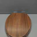 Elongated Toilet Seat Molded Wood Toilet Seat with Quietly Close and Quick Release Hinges, Easy to Install also Easy to Clean by Angol Shiold (Elongated, Natural)