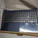 New Replacement for Lenovo Ideapad S340-15IWL S340-15API S340-15IIL S340-15 81N8 Laptop Upper Case Palmrest Backlit Keyboard Touchpad Assembly Part 5CB0S18817 5CB0S18691 5CB0S18660 (Blue)