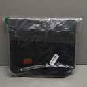 Voova Large Canvas Tote Bag for Women, Womens Laptop Work Bags Crossbody Purse Handbag Shoulder Travel Messenger Totes, Black