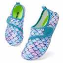 HIITAVE Kids Water Shoes Non-Slip Beach Swim Barefoot Quick Dry Aqua Pool Socks for Boys & Girls Toddler, size 9/10