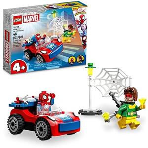 LEGO Marvel Spider-Man's Car and Doc Ock - Kids Pretend Play Set with Glow in The Dark Pieces for Boys & Girls, Ages 4+ - Gifts for Birthdays - 10789