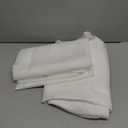 Semi Voile White Sheer Curtains 96 Inches Long 2 Panels Rod Pocket Window Treatment for Living Room Bedroom Dining Room(White 60" W x 96" L)