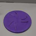 Indestructible Dog Flying Disc, Interactive Dog Flyer Toys, Soft Lightweight Catch and Fetch Toys for Medium Large Dogs, Floats in Water & Safe on Teeth, 9 inch (Large, Purple)