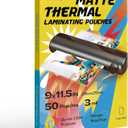 Uinkit Matte Thermal Laminating Pouches, 9 x 11.5 Inches 3 Mil Thick Clear Anti-Glare with Matte Finish 50 Pack Fitted for Letter Size Laminating Sheets 8.5 x 11