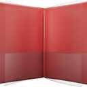 Izzy's Folder 6-Pocket, Water Resistant, Patented Tear-Resistant, Flexible Plastic, Proudly Made in USA, Binder Substitute (IZZ-6-51 Red)