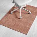 Anji Mountain 54" x 40" Rug'd Office Chair Mat for Carpet & Hardwood Floor, Burlington Terracotta
