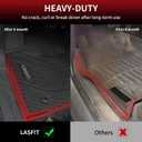 LASFIT Front Mats Fit for Tacoma 2016-2023 (Only Fit Auto Tran), Custom Fit All Weather Protection Durable TPE Floor Liners for 2024 2025 2026 Tacoma Accessories Front Row Car Mats, Black