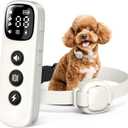Shock Collar for Small Dogs 5-30lbs -IPX8 Waterproof,White | 4200FT Dog Training Collar with Remote,Rechargeable Electric Collar with 3 Modes, Security Lock